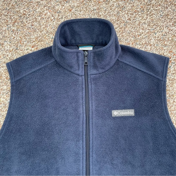 Columbia Sportswear Men’s Navy Blue Full Zip Vest Jacket size L - Picture 3 of 7